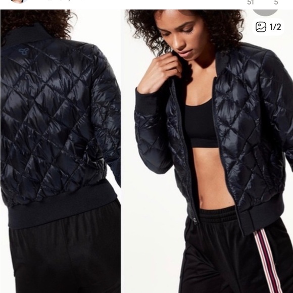 TNA Shiny Black League Jacket - Picture 2 of 6